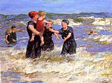 Edward Henry Potthast Making Friends painting
